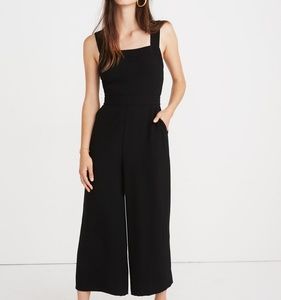 Madewell apron bow-back jumpsuit size 8